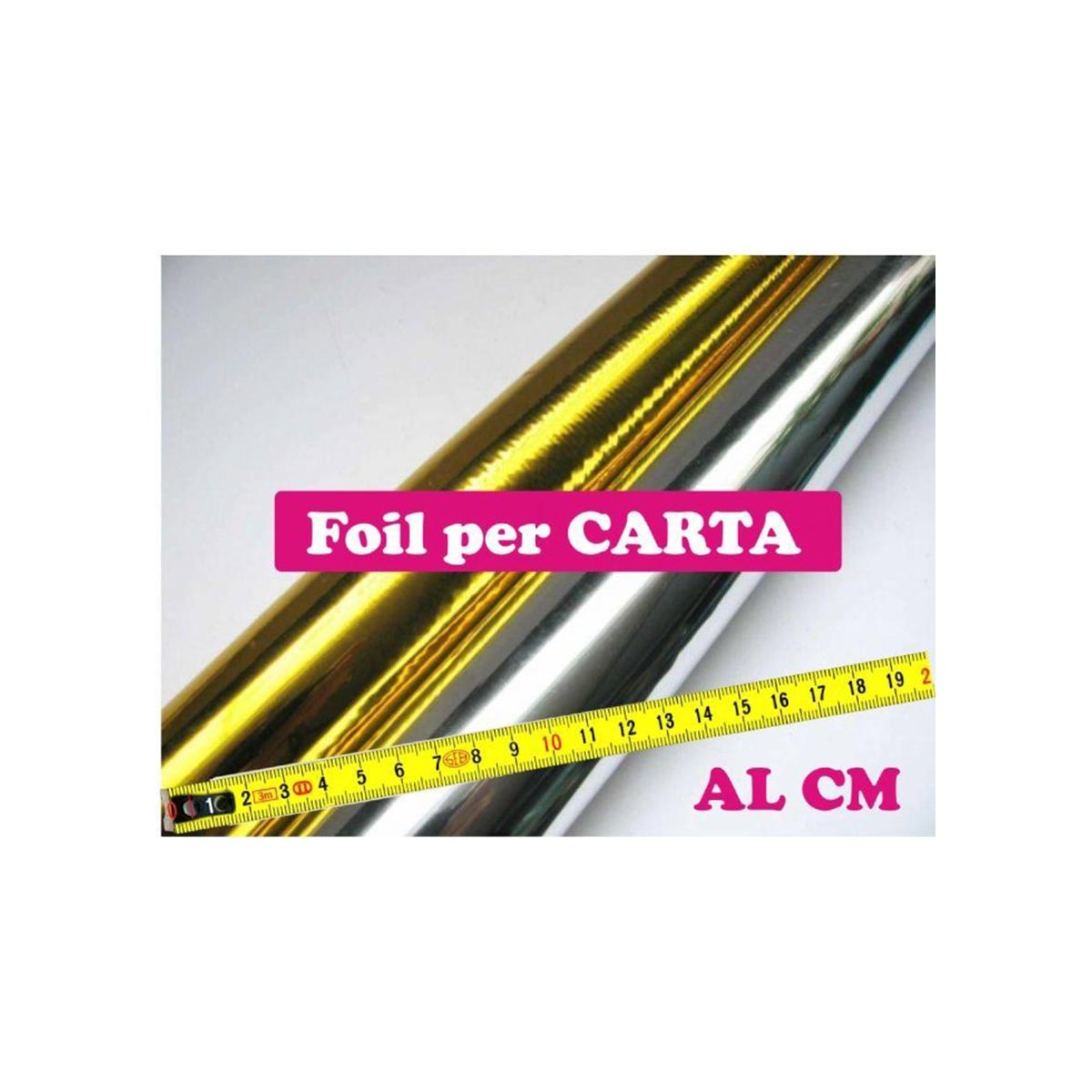 Rotolo Foil ORO O ARGENTO Stampa a Caldo per CARTA E ALTRO al CM Rotolo Foil ORO O ARGENTO Stampa a Caldo per CARTA E ALTRO al CM