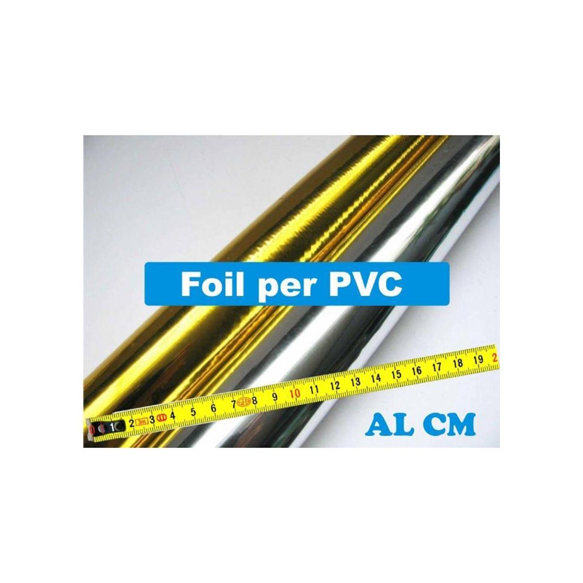 Rotolo Foil ORO O ARGENTO Stampa a Caldo per PVC al CM Rotolo Foil ORO O ARGENTO Stampa a Caldo per PVC al CM