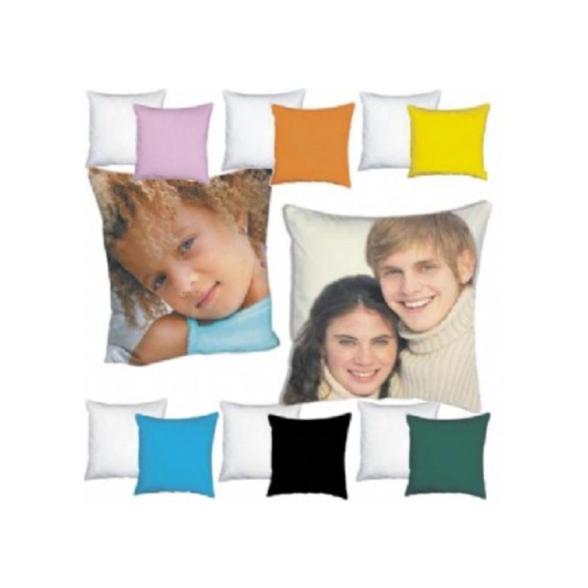 Cuscino Bicolore 40x40 Cm. con imbottitura Cuscino Bicolore 40x40 Cm. con imbottitura