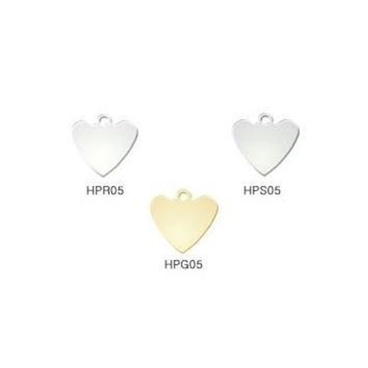 HPG05 - MEDAGLIETTA A CUORE 22x19mm HPG05 - MEDAGLIETTA A CUORE 22x19mm