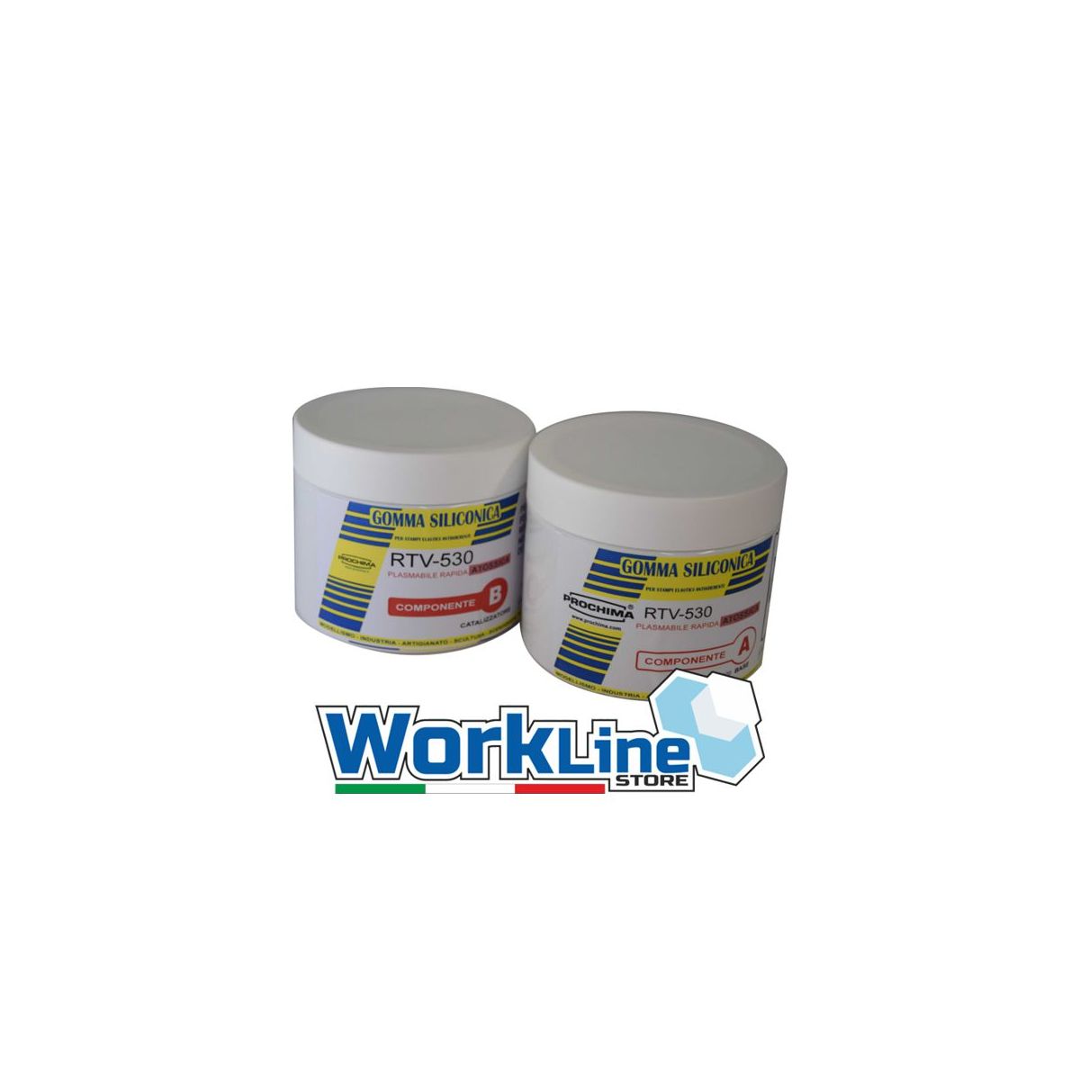 Compatibile Resine Epossidiche 100% Made in Italy Sapone Atossica E Veloce Gesso Durezza 60 Shores Cemento Cera 1 kg I-Gum: Gomma Siliconica in Pasta per Stampi Poliuretaniche 