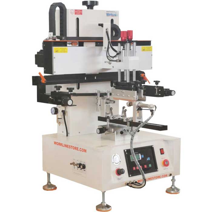 Macchina serigrafica elettropneumatica per stampa sul tondo