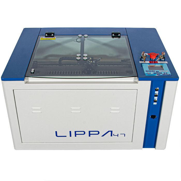 LIPPA47 - Plotter Laser Co2 Desktop 470x300mm 40W con Telecamera
