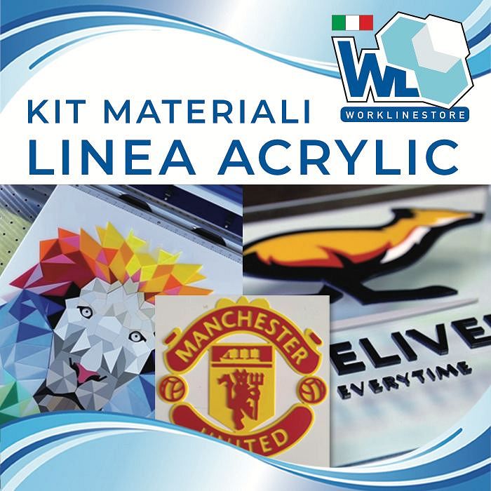 Kit materiali linea ACRYLIC